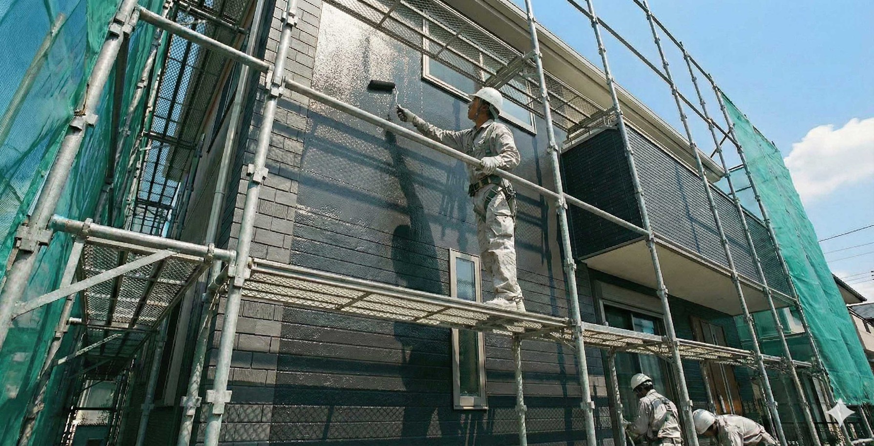 足場・塗装の一貫体制