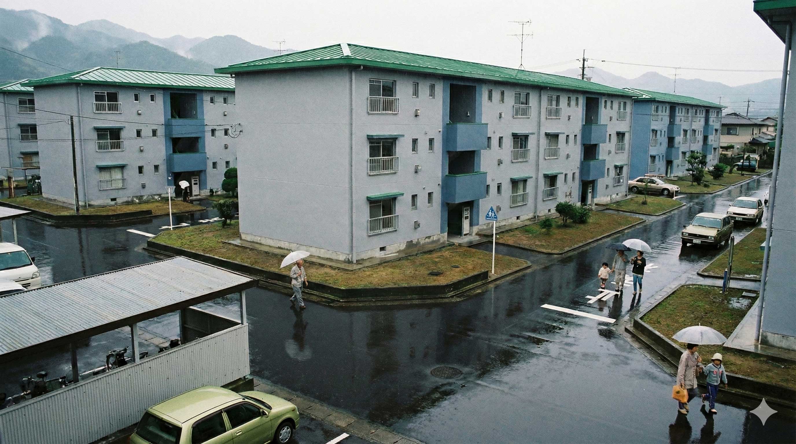 遠賀町 大規模改修足場